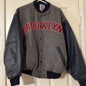 Brooklyn Royal Giants Negro leagues baseball wool and leather varsity jacket
